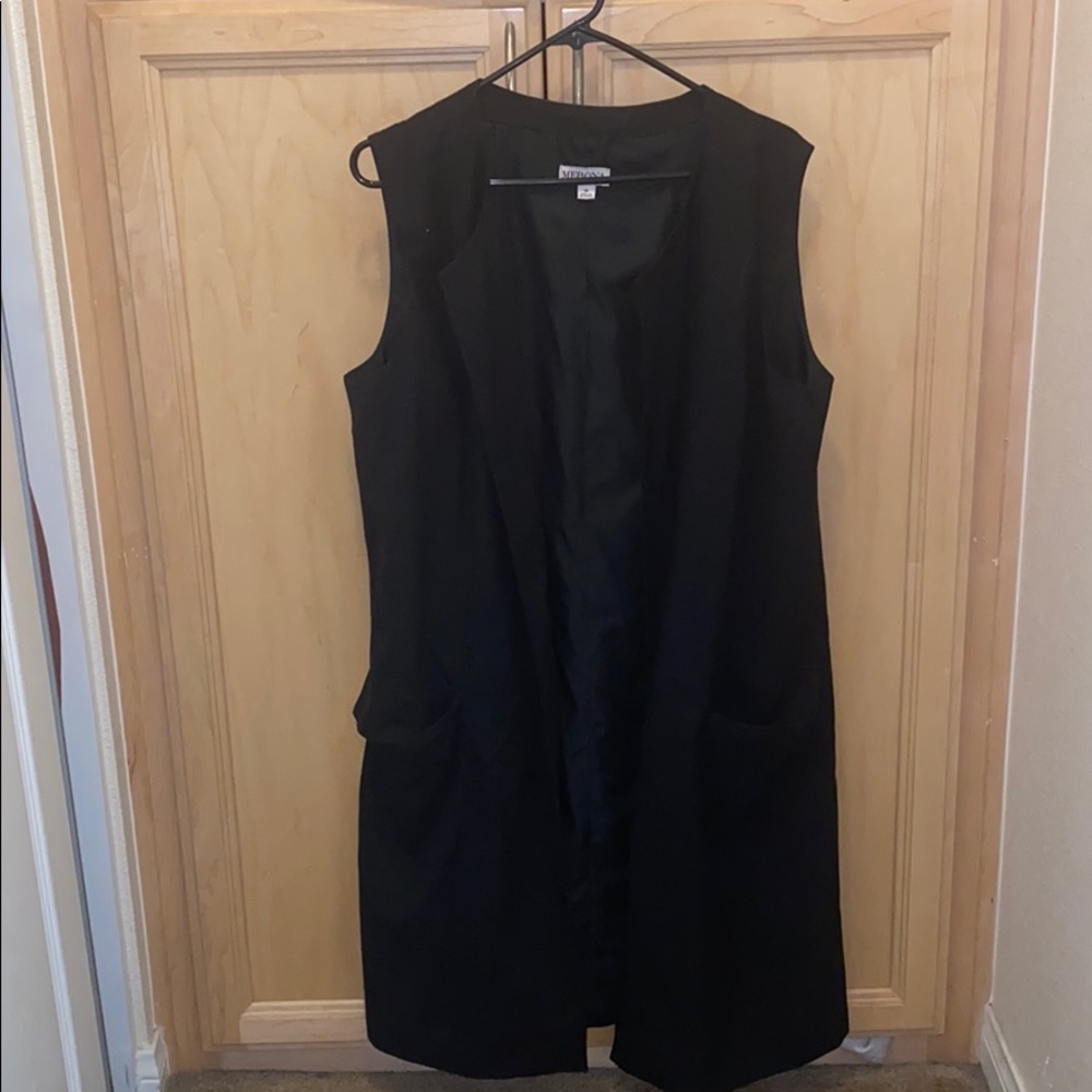 Black coat vest